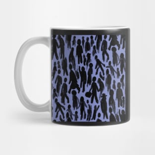 Crowded Street Pattern Mug